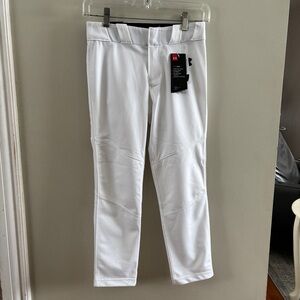 Under Armour Youth White Athletic Baseball Pants YS